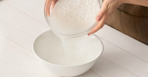 Limpieza con agua de arroz