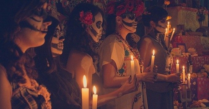 Culto a la Santa Muerte en el día de los muertos