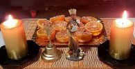 Ofrenda Oshún con naranja